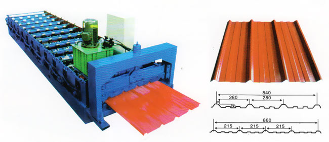 840/860彩钢压型设备