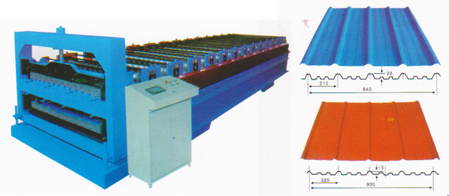 双层彩钢板压型设备